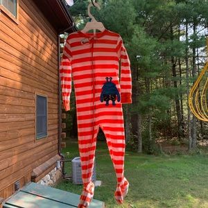 Cotton one piece toddler pajamas